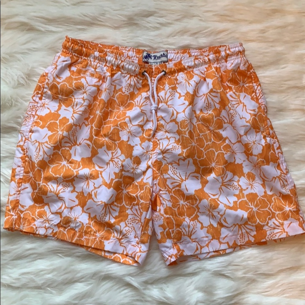 NWOT TRUNKS Surf‎ Swim lined floral pockets